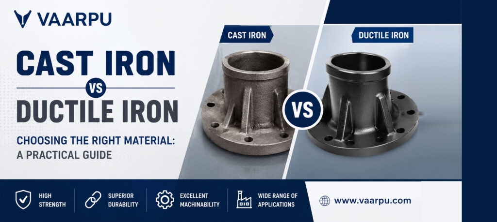 Cast Iron vs Ductile Iron: Key Differences, Properties, Applications & How to Choose